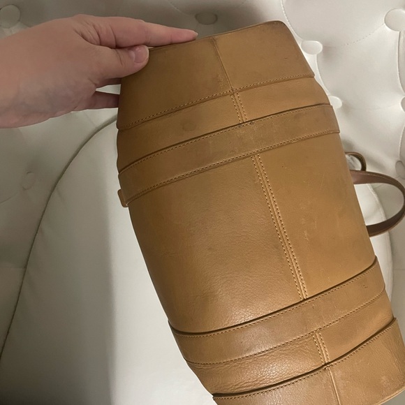 Coach Tan Leather Tote Bag - Picture 4 of 6